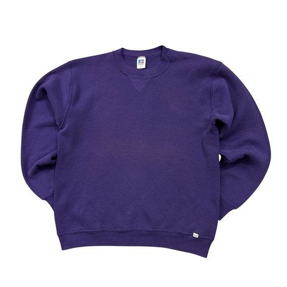 Russell Athletic Other - Vintage 80s Russell Athletic Sun Faded Purple‎ Crewneck Sweatshirt USA Medium